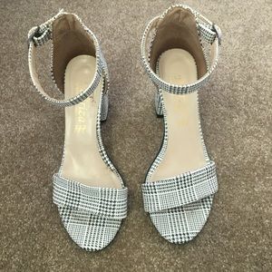 Plaid Sandal Heels